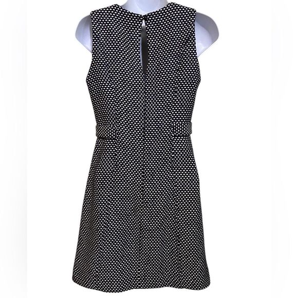 Shoshanna Women’s Angela Shift Navy White Metallic Tweed Dress Classic Size 0 - Picture 5 of 16